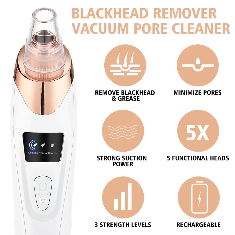 Revitalize Your Skin with Our Powerful Blackhead Remover Vacuum - Electric Face Cleaning Tool for Acne & Pore Perfection