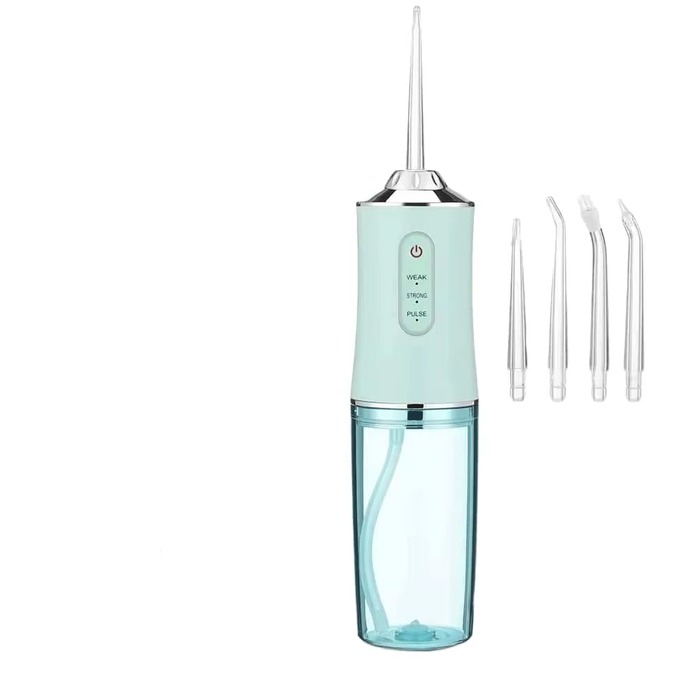 Experience Ultimate Dental Care Anywhere: Powerful USB Rechargeable Oral Irrigator with 3 Cleaning Modes and 4 Versatile Nozzles