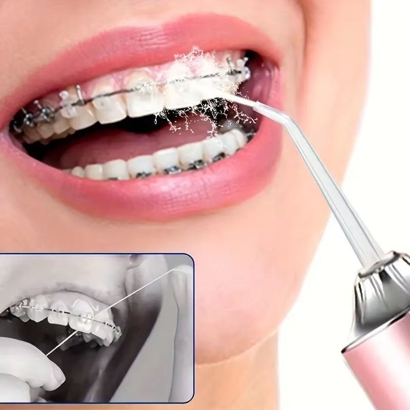 Experience Ultimate Dental Care Anywhere: Powerful USB Rechargeable Oral Irrigator with 3 Cleaning Modes and 4 Versatile Nozzles